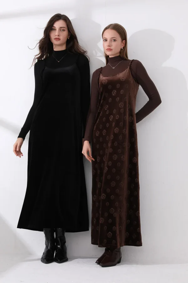 Velvet Dress Set - 4 Piece